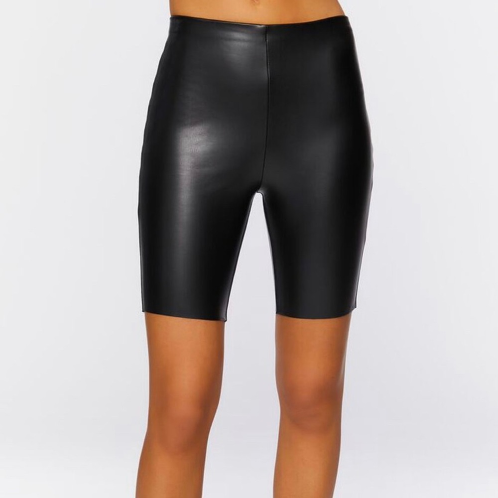 Faux Leather Pretty Little Thing Biker Shorts